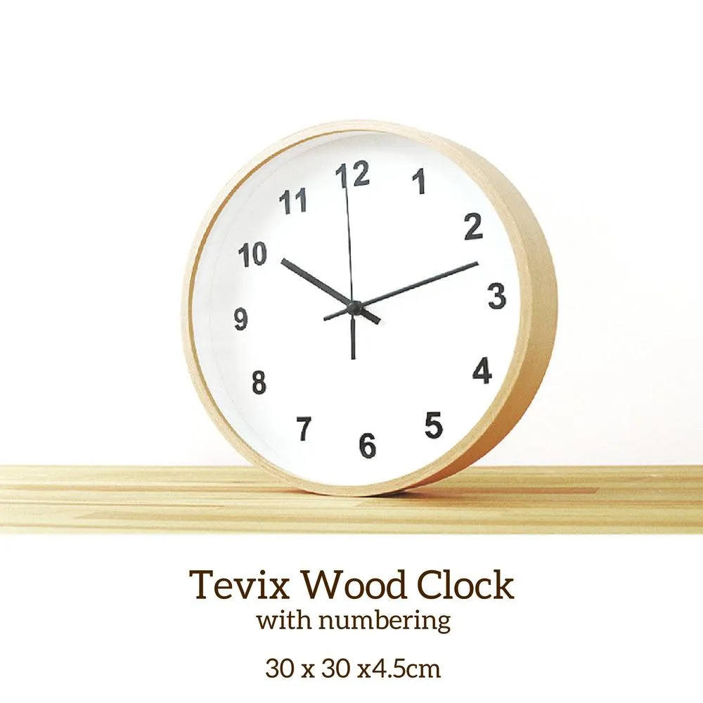 Shoppy Tevix Wood Clock
